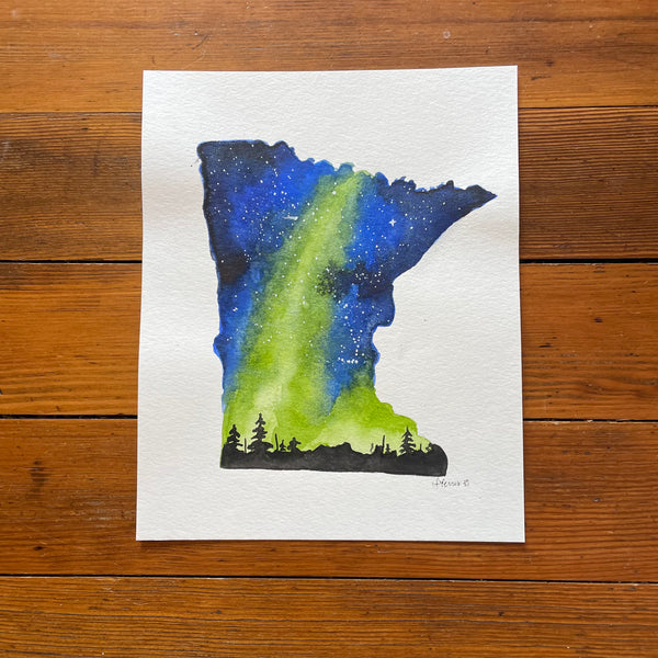 "Minnesota" Original Watercolor