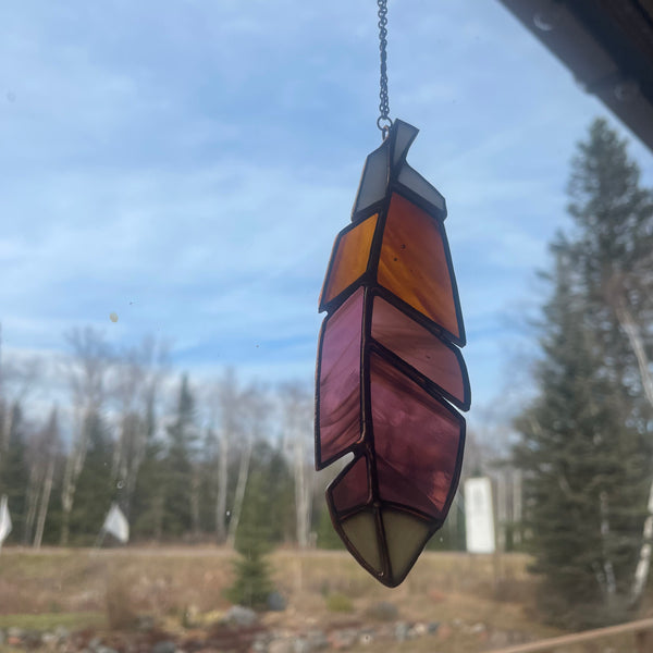Spirit Feather Stained Glass