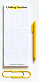 Love Lists Notepad