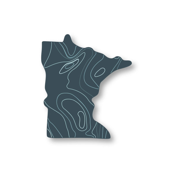 Minnesota Lake Map Sticker