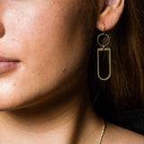 Brass Axiom Earrings