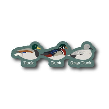 Duck Duck Gray Duck Sticker