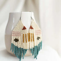 Beaded Fringe Earrings