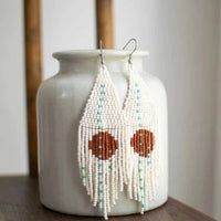 Beaded Fringe Earrings