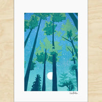 Full Moon Forest Card