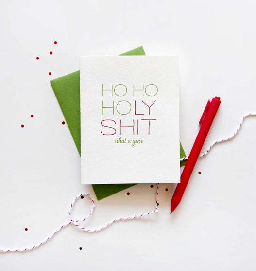 Ho Ho Holy Shit Holiday Card