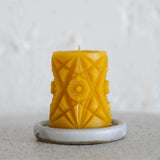 Kaleidoscope Beeswax Pillar Candle