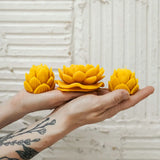 Lotus Flower Beeswax Candle