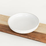 Carved Stoneware Pasta Bowl