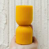 Curvy Ribbed Candle