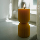 Curvy Ribbed Candle