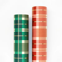 Red and Green Stone Paper Gift Wrap