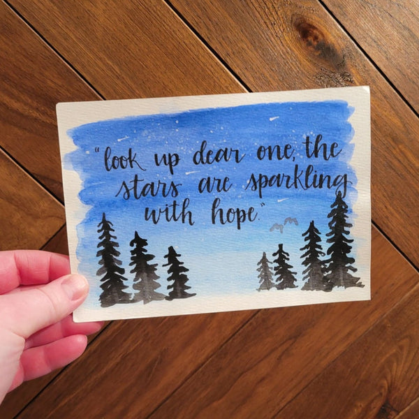 Sparkling Hope - Watercolor