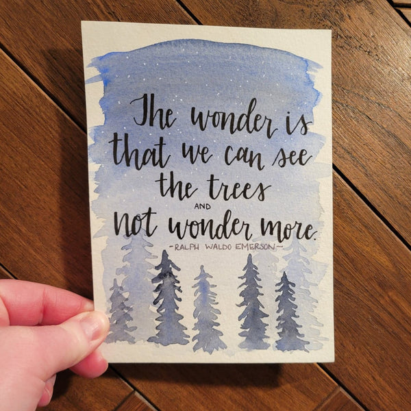 Emerson Quote - Watercolor