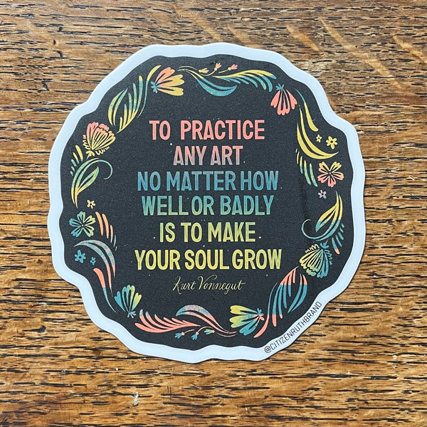 Kurt Vonnegut Sticker