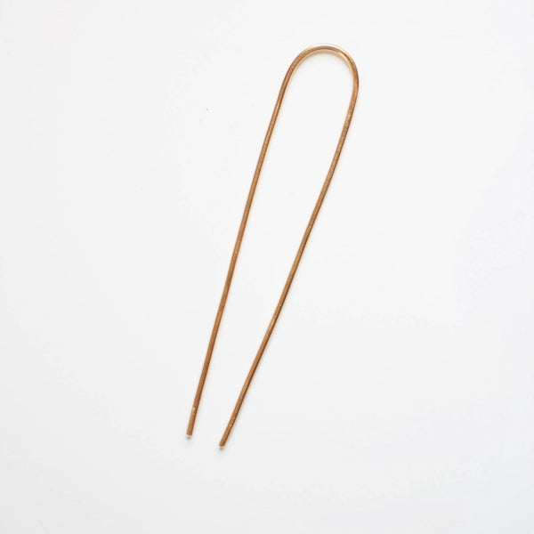 Arch Brass Hair Pin