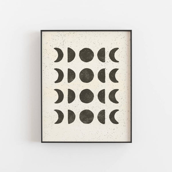 Moon Phases Art Print