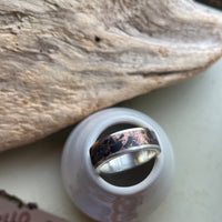Basalt and Copper Inlay Ring