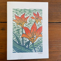 Wood Lillies Card