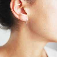 Mini Square Minimalist Earrings