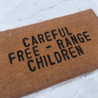 Free Range Children Door Mat
