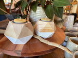 Geometric Wooden Tealight Holder