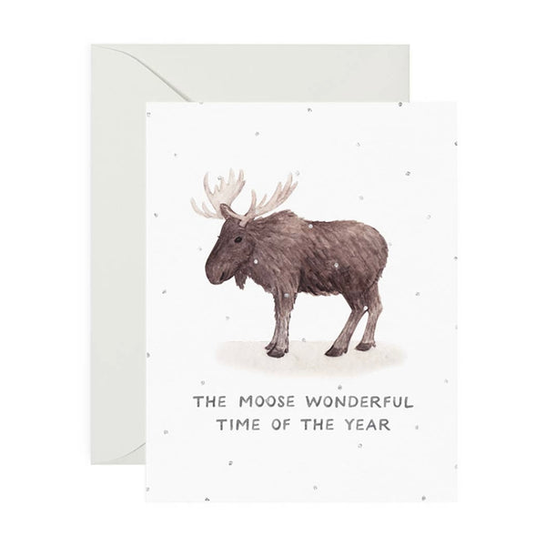Moose Wonderful Time Holiday Card